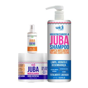 Imagem de Kit Widi Care Linha Juba Shampoo 1L, Máscara e Blend
