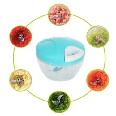 Imagem de Mini Triturador Moedor de Alho e Cebola Manual 500ml - ZONNE