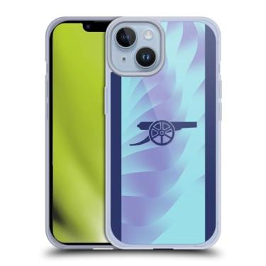 Imagem de Head Case Designs Capa de gel macio oficialmente licenciada Arsenal FC Third 2024/25 compatível com Apple iPhone 14