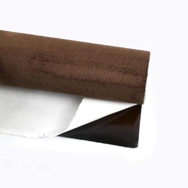 Imagem de Tecido De Camurça Autoadesivo 1 Peça - Reutilizável, Fácil De Cortar Para Painel De Porta De Carro, Projetos "faça Você Mesmo", 18 Cores E 7 Tamanhos (20x30cm-100x145cm)(Coffee,20x70cm)