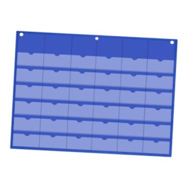 Imagem de WeiLaiKeQi Suporte para calculadora de tecido Oxford reutilizável, organizador suspenso para armário, sala de aula, quarto, dormitório, casa, Azul