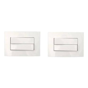 Imagem de 2 Pc Interruptor Duplo Simples P Móveis Margirius Branco 10A