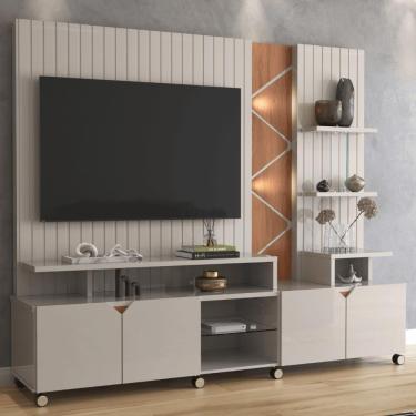 Imagem de Painel Prateleira Havana Off White Perolizado-jequitiba