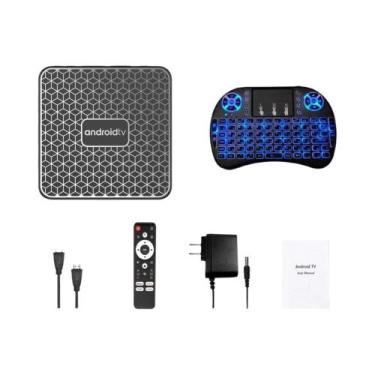 Imagem de Caixa De TV Android Rockchip RK3518 Controle Por Voz Do Google Netflix