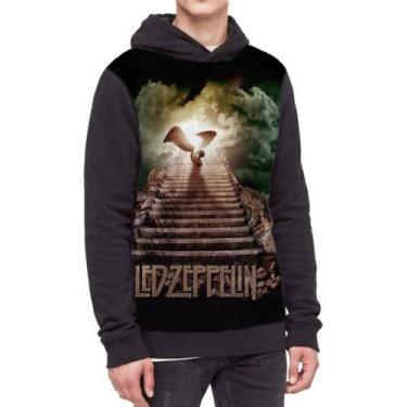 Imagem de Moletom Com Capuz Led Zeppelin Ref:141 - smoke, Preto, GG