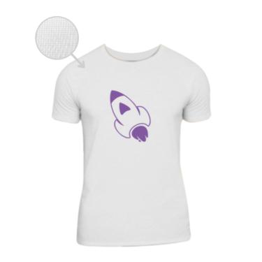 Imagem de Camiseta Dry Fit Dos Rosa Manga Curta Branca Ícones Katlen