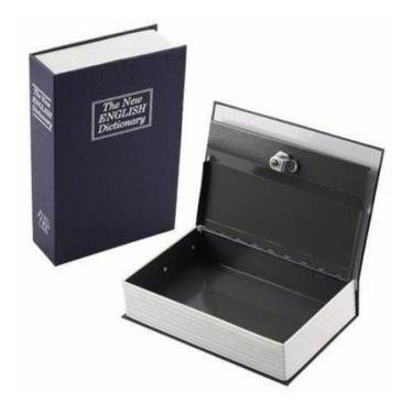 Imagem de Cofre Livro Camuflado Formato Dicionário Inglês 18Cm