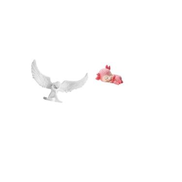 Imagem de Fenteer Estátua de Anjo, Asa, Resina, Estatueta, Artesanato, Decoração, Ornamento, Escultura para Escritório, Inauguração de Casa, Estante, Corredor, Mesa, Do