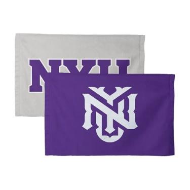 Imagem de NYU Violets NCAA Logo Pacote com 2 toalhas de ventilador 40,6 x 63,5 cm
