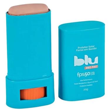 Imagem de Blu 360pro Protetor Solar Facial em Bastão, FPS 50 UVA/UVB, Bege, Resistente à Água e Suor, Com cor, Efeito Mate, Alta Proteção Física, 20g