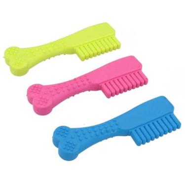Imagem de Mordedor TPR Escova Dental Pet 14cm Cachorro Lovely Vibe