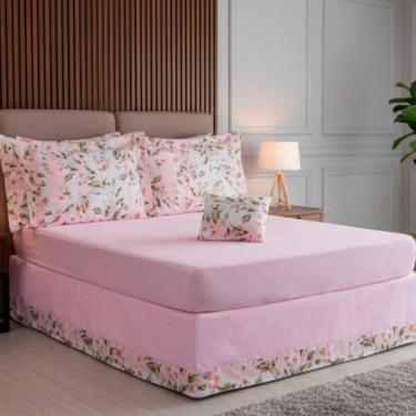 Imagem de Jogo de Lençol Casal com Saia Cama Box 5 Peças