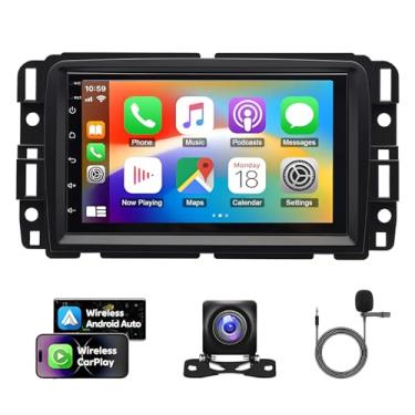 Imagem de Rádio estéreo automotivo 4+64G 17.8 cm para Chevrolet Traverse 2013-2017, tela sensível ao toque, receptor de rádio veicular com WiFi GPS de navegação com Bluetooth AHD, microfone de câmera reserva