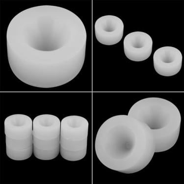 Imagem de Almofada de Borracha de Silicone, 9pcs Flexível Não-tóxico Branco Ecológico Com Grandes Efeitos de Selo para Máquina Tampando 10-20mm, Feito de Material de Adequado para Operação