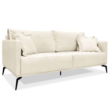 Imagem de Sofá Living 2 Lugares 1,80M Pés Metálicos Natural