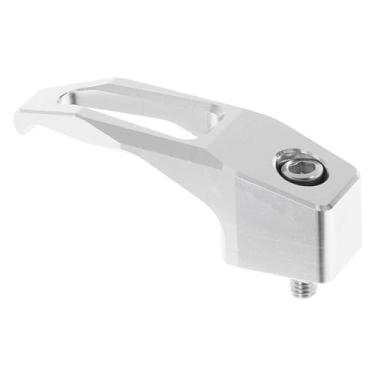 Imagem de Hihaha Gancho universal de pendurar para motocicleta, quadrado, capacete, bagagem, cabide para scooter, bicicletas, tom prateado, 78 mm de comprimento