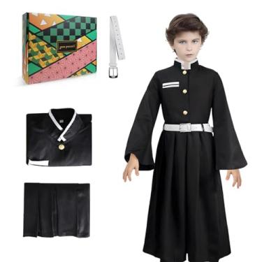 Imagem de Kahopy Anime Cosplay Costume Kids Uniform, Halloween Kimono Role Play Outfit Set for Boys and Girls