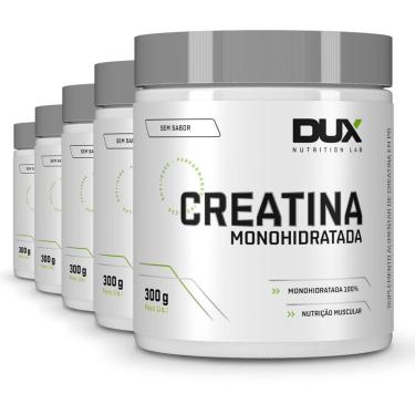 Imagem de Kit 5 Creatina Monohidratada Dux Sem Sabor 300g-Unissex