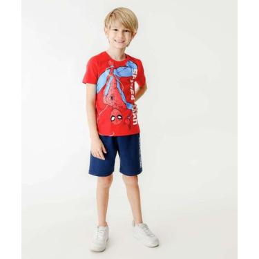 Imagem de Conjunto Infantil Homem Aranha Marvel Tam 4 a 10-08295, Vermelho, 10