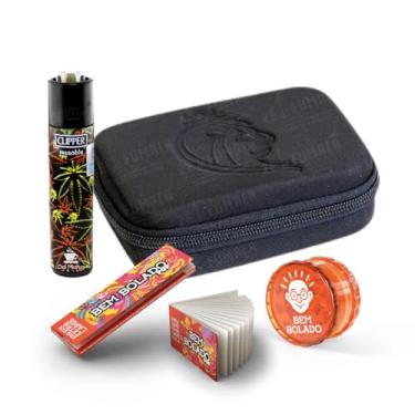 Imagem de Kit Puff Life Case Premium + Piteira Bem Bolado + Seda Bem Bolado + Isqueiro Clipper – Kit Completo para Organização, Portabilidade e Uso Diário