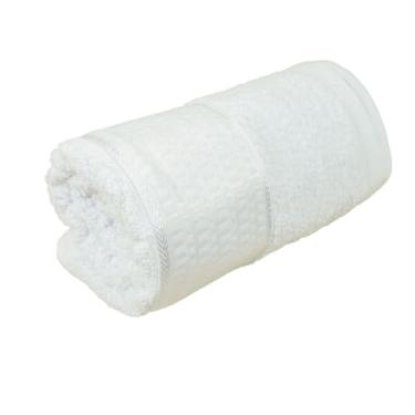 Imagem de Toalha de Banho Avulsa Felpuda 100% Algodão, 145x75cm, 360g/m², 1 Peça (Cor Branca)