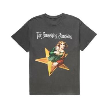 Imagem de Camiseta Unissex Clássica De Música Rock Smashing Pumpkins, Manga Curt