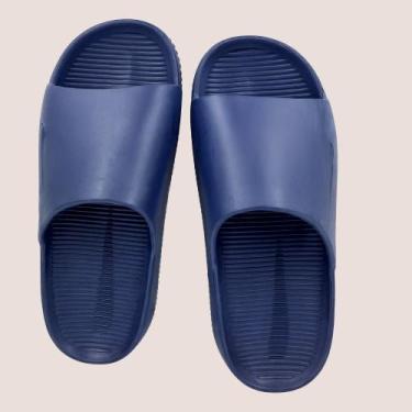 Imagem de Chinelo Masculino Calm Slide Macio Estiloso Para D, Azul, Escuro, 42