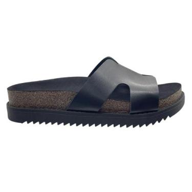 Imagem de Chinelo Tamanco Feminino Slide Tratorado Moleca 5500.100, Preto, 36