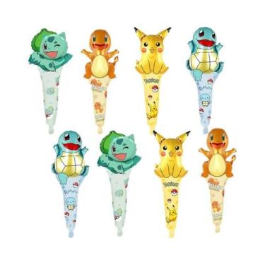 Imagem de Balões De Mão Pikachu Pokémon Para Crianças 8 16 32PCS Decorações De F
