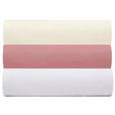 Imagem de Kit 3 Lençol de Malha Solteiro C/Elástico 100% Algodão Rubi (KIT 4)