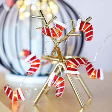 Imagem de Luzes de decoração pendentes com bateria fada em corda para decorações festa jardim e pátio