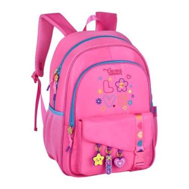 Imagem de Mochila de Costas Youtuber Cacau Haxkar Escolar Passeio Kids Cor:Rosa 