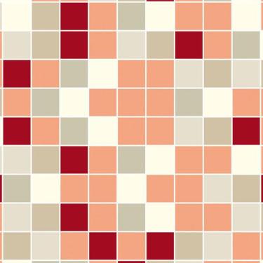 Imagem de Papel De Parede Pastilhas Laranja Vermelho Cinza Autocolante