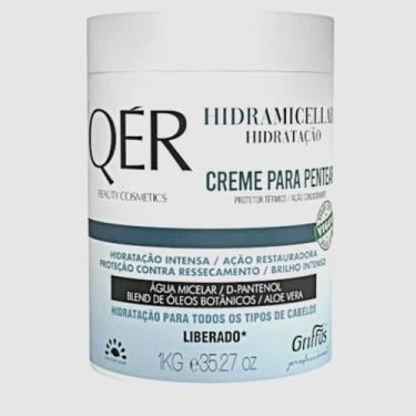 Imagem de Creme Para Pentear Hidratação Vegano Hidramicellar QÉR Griffus 1Kg