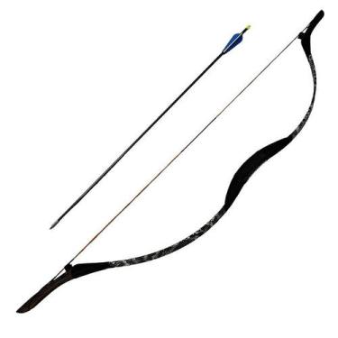 Imagem de Arco E Flecha Mongol Funcional 26lbs Branco Cobra Recurvo - Tenda Medi