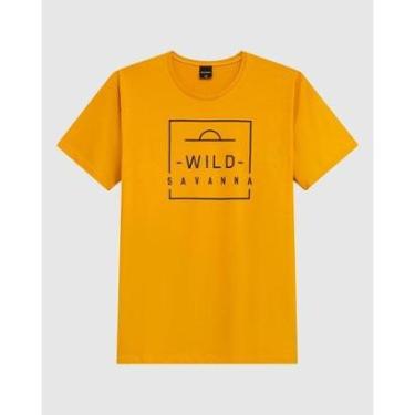 Imagem de Camiseta Masculina Estampa Lettering Frontal Em Malha Algodão-Masculino