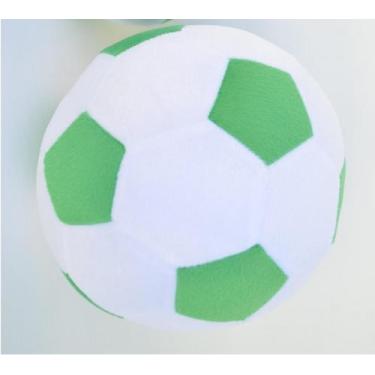 Imagem de Bola de futebol colorida de pelúcia 20 cm de altura - Elza Lemos, Bran