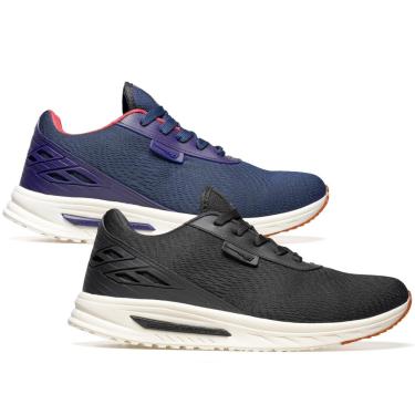 Imagem de Kit 2 Tênis Masculino Para Academia Leve Macio De Caminhada Corrida Esportivo-Masculino