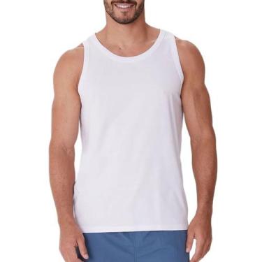 Imagem de Regata Básica Malwee 1000137336 Masculina Algodão T. P/XGG, GG, 00001,