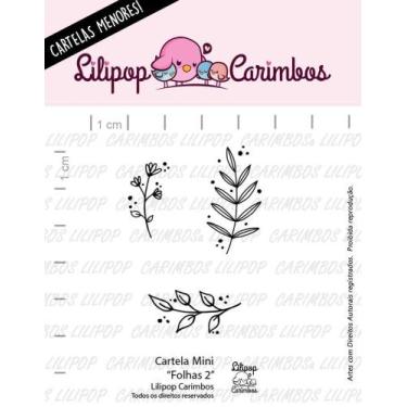 Imagem de Cartela de Carimbos Mini - "Folhas 2" - Lilipop Carimbos - LilipopCari