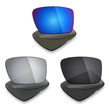 Imagem de 3 pares de lentes polarizadas de substituição da Mryok para óculos de sol Oakley Eyepatch 2 – Opções