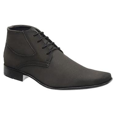 Imagem de Bota Social Masculina Esporte Fino em Couro com Cadarço Sanlorenzo 1090 Cor:Marrom;Tamanho:38;Gênero:Masculino