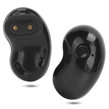 Imagem de Fone de ouvido TWS Bluetooth 5.1, fone de ouvido sem fio com tela colorida LED mini-relógio com microfone mostrador digital água fones de ouvido ergonômicos com microfone (preto)