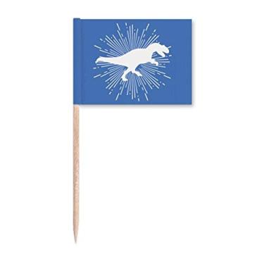 Imagem de Bandeiras de palito de dente para caça e caça, decoração de festa