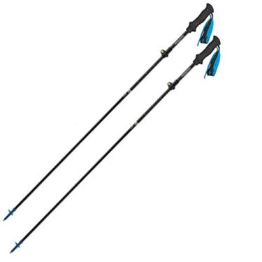 Imagem de N/H Bastões de caminhada telescópicos ultraleve de fibra de carbono – Pacote com 2 dobráveis e fortes para caminhadas, acampamento, montanhismo, mochilão, caminhada, trekking/preto