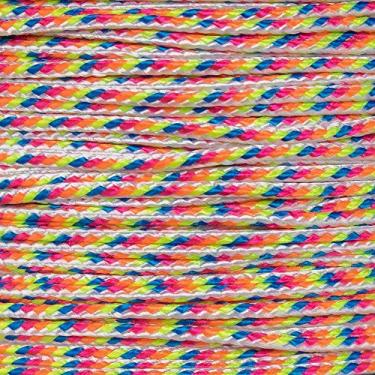 Imagem de Cabo de corda Paracord da West Coast (listras claras, 30 metros) – carretel de cabo trançado