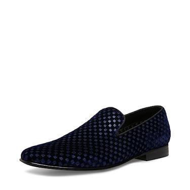 Imagem de Steve Madden Mocassim masculino, Veludo azul, 45