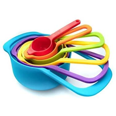 Imagem de Conjunto 6 Medidores Para Culinária Coloridos E Encaixáveis