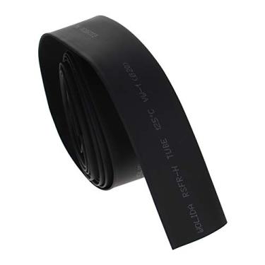 Imagem de Bettomshin 1 peça de conduíte de tubo termorretrátil PE 2 cm de diâmetro 9,84 pés de comprimento tubo isolado relação de envoltório de tubo 2:1 manga de cabo elétrico para proteção de isolamento de longa duração, preto