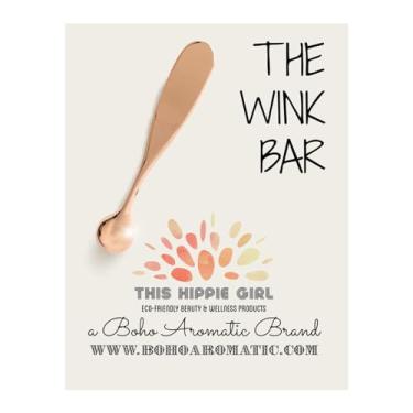 Imagem de Ferramenta aplicadora de creme para olhos em ouro rosa para olhos inchados, olheiras, bolsas oculares, linhas finas | Bastão massageador creme sob os olhos | Varinha de metal refrescante | Ferramenta